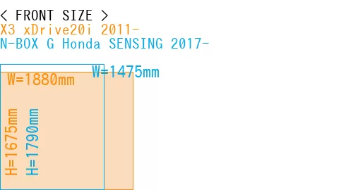 #X3 xDrive20i 2011- + N-BOX G Honda SENSING 2017-